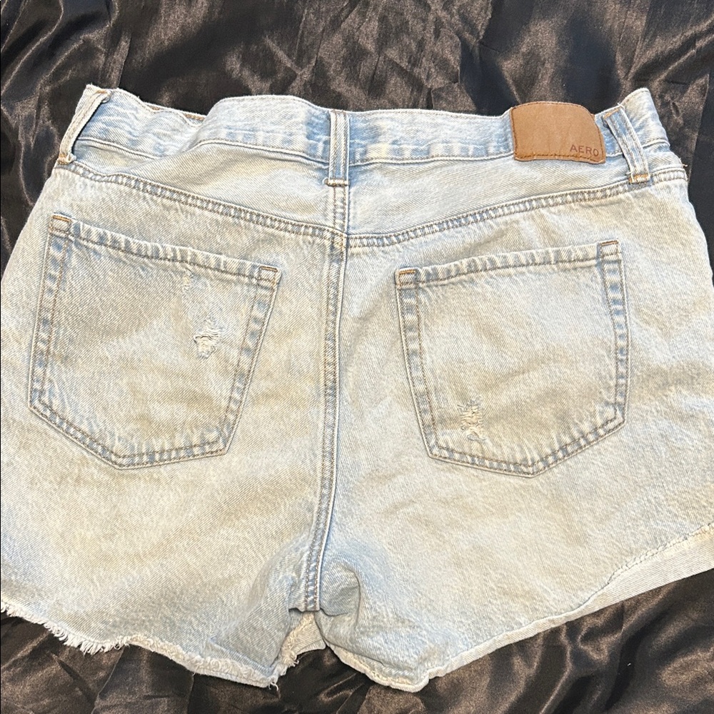 Aeropostale Light Wash Jean Shorts
